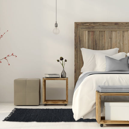 Tapis en cuir et coton