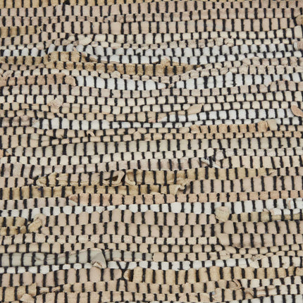 Tapis en cuir et coton