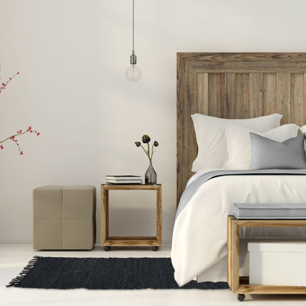 Tapis en cuir et coton