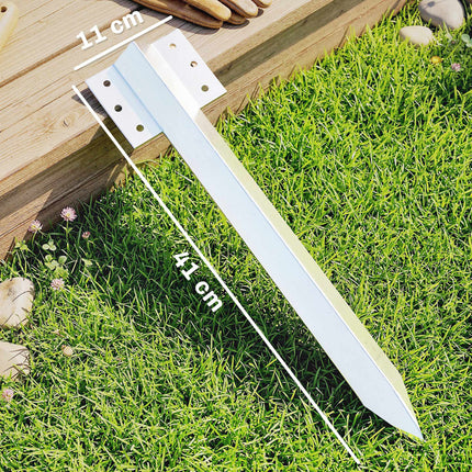 Schienenschwellenhalterungen, 20 Stück, 41 cm verzinkter Stahl