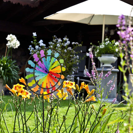 Rainbow wind wheels set of 2