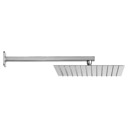 Rainfall Shower Faucet Set, 12-Inch Square, Handheld, Brushed Nickel