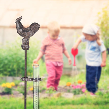 Rain gauge rooster