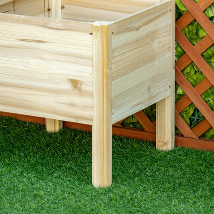 3-stöckiges Hochbeet aus Holz für Garten und Balkon, 125x45x108cm