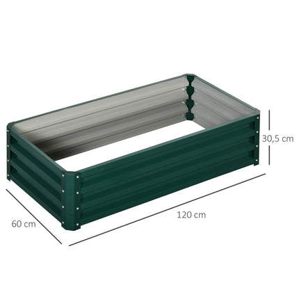 Garden bed in steel, rust-protected, 120 x 60 x 30.5 cm