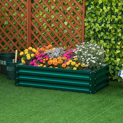Garden bed in steel, rust-protected, 120 x 60 x 30.5 cm