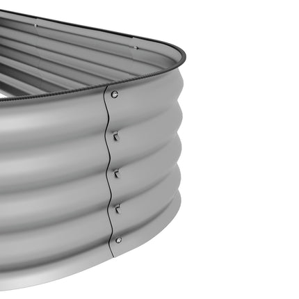 Raised metal bed, 195x62x30 cm, open bottom