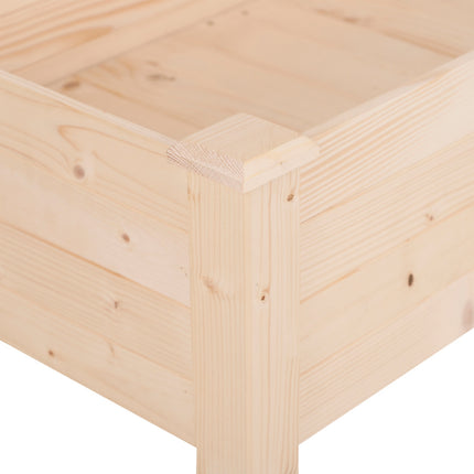 Hochbeet, Holz & Stoff, 122,5x56,5x76 cm