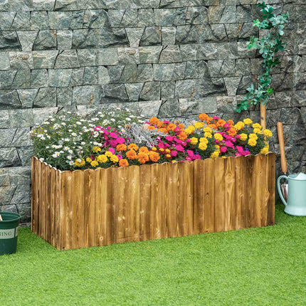 Granwood Hochbeet für Kräuter, Gemüse, Blumen - 120 x 40 x 40 cm