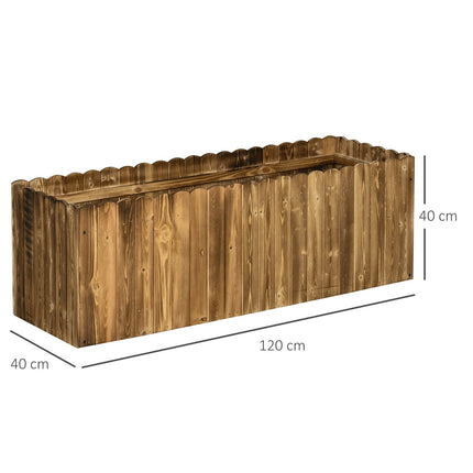 Granwood Hochbeet für Kräuter, Gemüse, Blumen - 120 x 40 x 40 cm