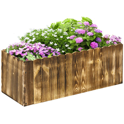 Hochbeet-Pflanzkasten, Fichte, 80x33x30 cm - Kräuter & Gemüse