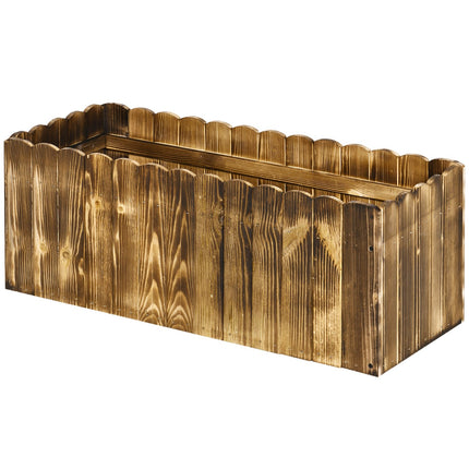 Hochbeet-Pflanzkasten, Fichte, 80x33x30 cm - Kräuter & Gemüse
