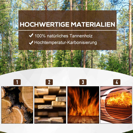 Hochbeet-Pflanzkasten, Fichte, 80x33x30 cm - Kräuter & Gemüse