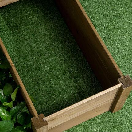 Raised garden bed, spruce, 3-tiered bed for herbs and flowers