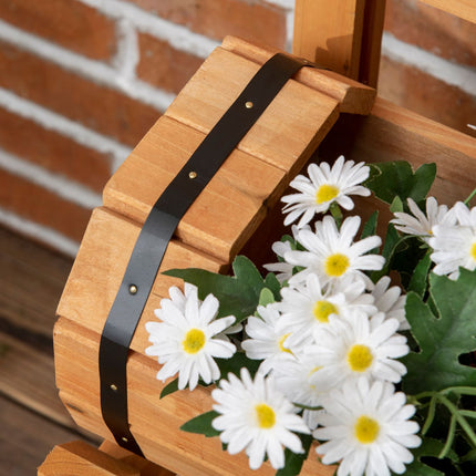 Garden raised bed with trellis, yellow, 45x45x80 cm