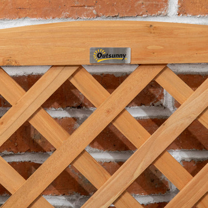 Garden raised bed with trellis, yellow, 45x45x80 cm