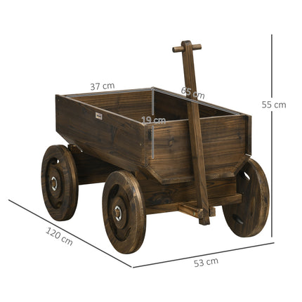 Hölzerner Blumenkasten – 120x53x55 cm, Fassungsvermögen 50 kg