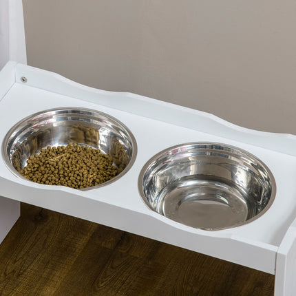 Erhöhter Hundenapf für große Hunde, 2 x 2L Edelstahl