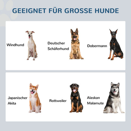 Erhöhter Hundenapf für große Hunde, 2 x 2L Edelstahl