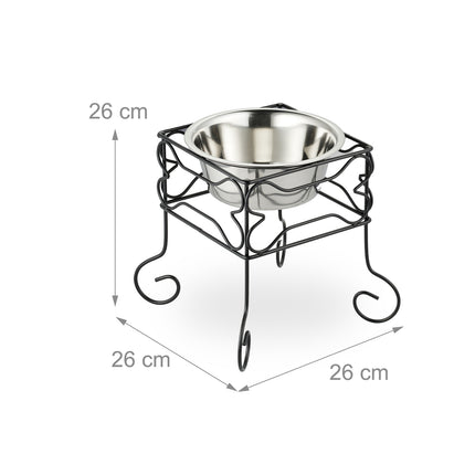 Erhöhtes Hundefuttergestell, 1500 ml, Edelstahl