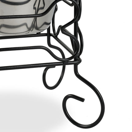 Raised Dog Bowl Stand, 700ml Stainless Steel