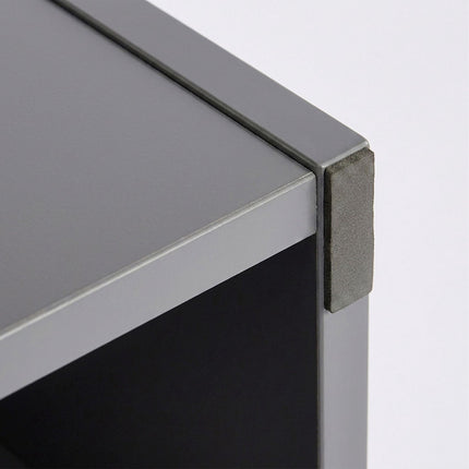Raised Dog Feeder with Storage, Grey, Large Dogs