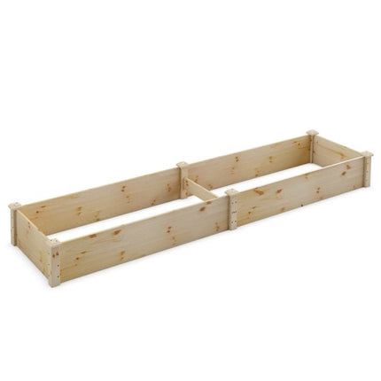 Hochbeet, Tannenholz, 240x60x25 cm, offener Boden