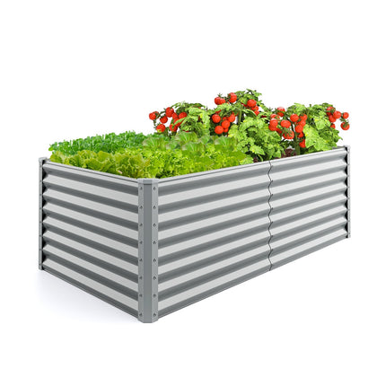 Hochbeet, Metall, 180x95x60 cm, ohne Boden
