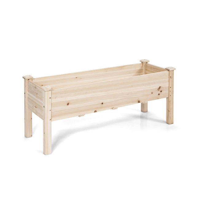 Hochbeet mit Standfuß, Tannenholz, 120 cm