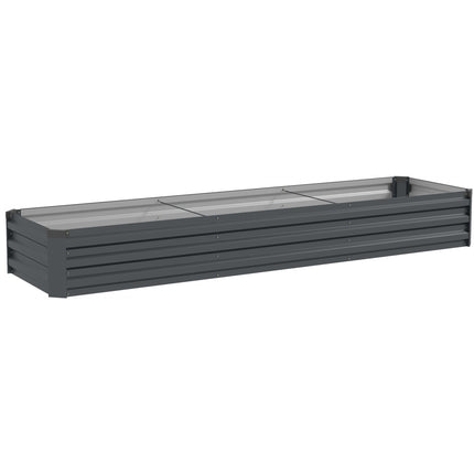 Raised Garden Bed, Weather-Resistant, Open Bottom, 240x60x30 cm