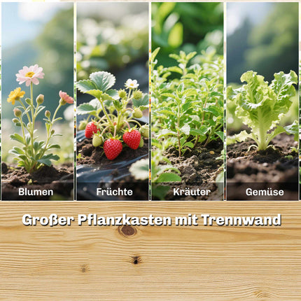 Verhoogd tuinbed met klimrek, naturel hout, 240x125x102 cm
