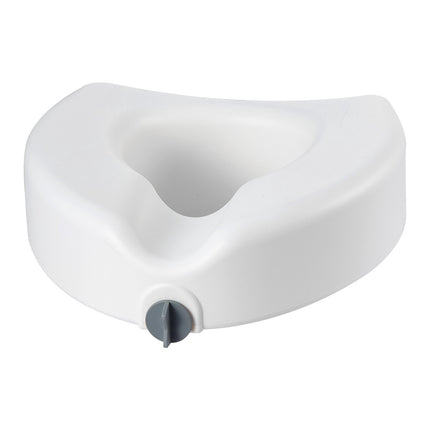 Raised Toilet Seat Riser, 5 in Lift, 350 lb Capacity