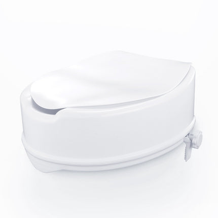 Raised Toilet Seat Riser, 6 Inch, 300 lb, Universal Locking