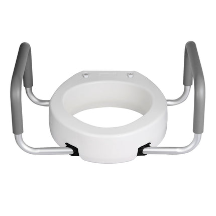 Raised Toilet Seat with Arms, 3.5 in Lift, 300 lb