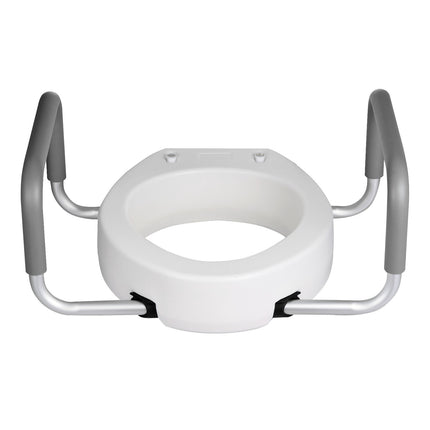 Raised Toilet Seat with Arms, 3.5 in Lift, 300 lb