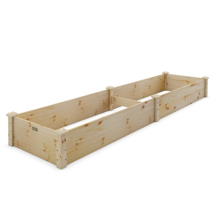 Hochbeet aus Holz, Naturfichte, 240x60x25 cm