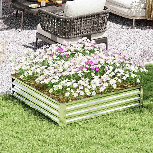 Stahlhochbeet - Blumen-, Gemüse-, Kräuterbeet