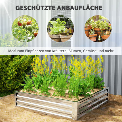 Stahlhochbeet - Blumen-, Gemüse-, Kräuterbeet