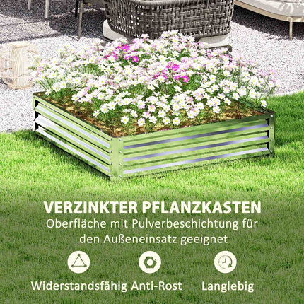 Stahlhochbeet - Blumen-, Gemüse-, Kräuterbeet