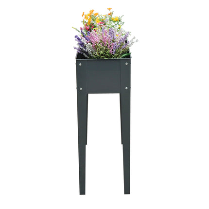 Metall-Hochbeet - 100x30x80 cm, mit Drainage
