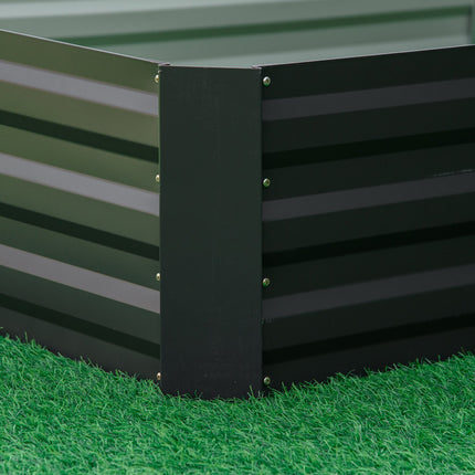 Stahl-Hochbeet - 241x90,5x30 cm, Grau