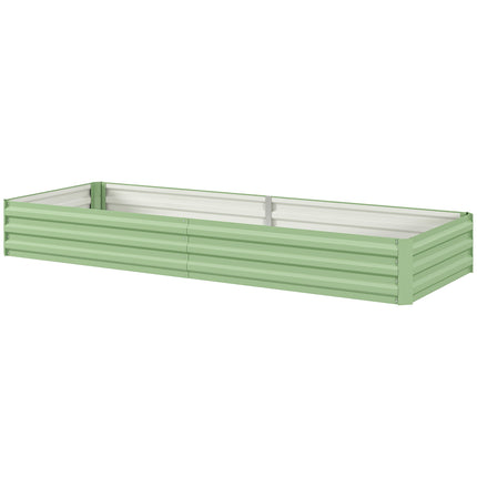 Steel garden bed, 241 x 90.5 x 30 cm, for vegetables