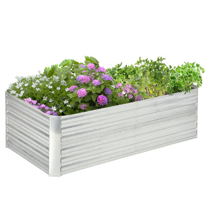 Stahlhochbeet - 180x90x60 cm, perfekt für Gemüse