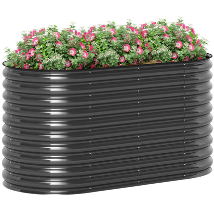 Stahl-Hochbeet - 160x80x80 cm, stapelbar zum Bepflanzen
