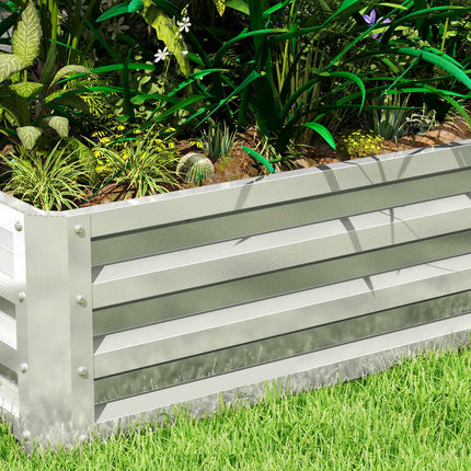 Gartenbeet aus Stahl - rostfrei, witterungsbeständig (120x60x30,5 cm)