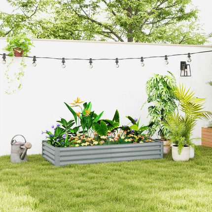 Steel garden bed - rustproof, weatherproof, 180x90x30 cm