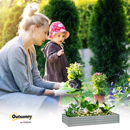 Steel garden bed - rustproof, weatherproof, 180x90x30 cm