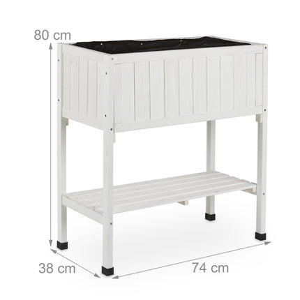 Raised bed of spruce