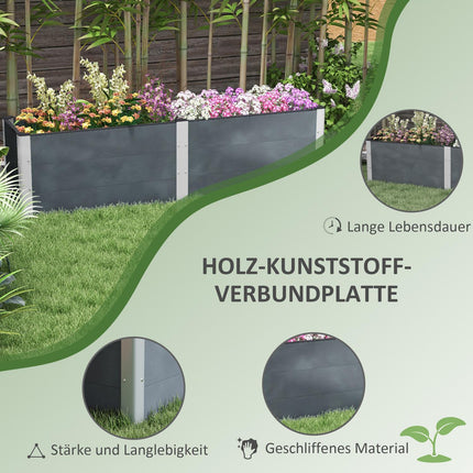 Hochbeet 200x50x56cm für Gemüse & Kräuter