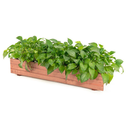 Hochbeet Pflanzkübel aus Tannenholz für den Garten 91,5 x 18 x 16 cm braun